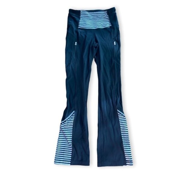 Lululemon Run: Ice Queen PantBlack / Classic Stripe Black White / Black size 4 - Picture 16 of 16
